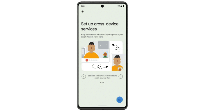 cross device services screen on android device