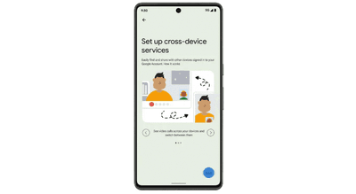 cross device services screen on android device