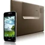 Asus zenfone 2 tablet with full specs and a brown cover.