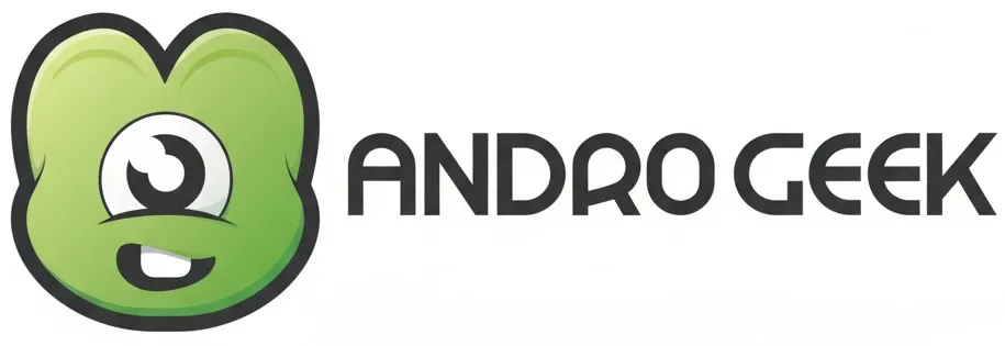 Green cartoonish one-eyed face next to the text