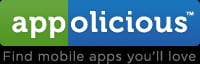 An apps logo with the word applicious on it.