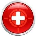 A red button with a cross on it, designed for enhanced security on Android apps.